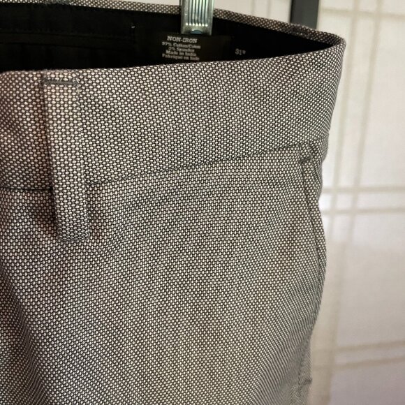 Nordstrom Men's Shop Athletic Fit Non-Iron Dress Pants Waist 31" x Length 29" - Picture 6 of 9